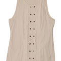 Blusa feminina Massimo Dutti com botões duplos EU 34 2XS algodão branco