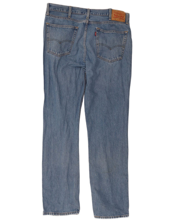 Levi's Masculino 516 Straight Jeans W28 L34 Azul Algodão