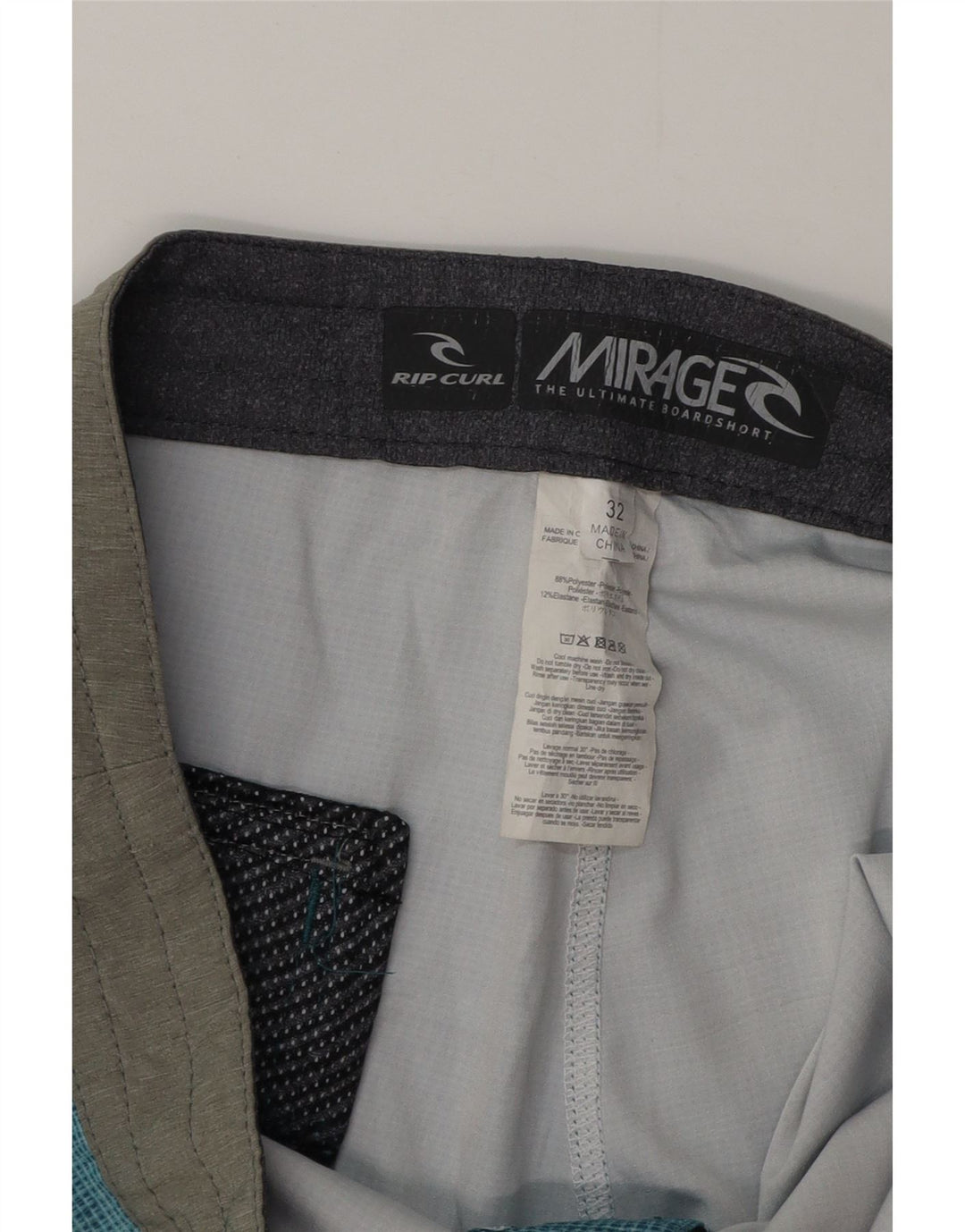Rip Curl Mens Mirage Shorts De Natação Grande Poliéster Azul