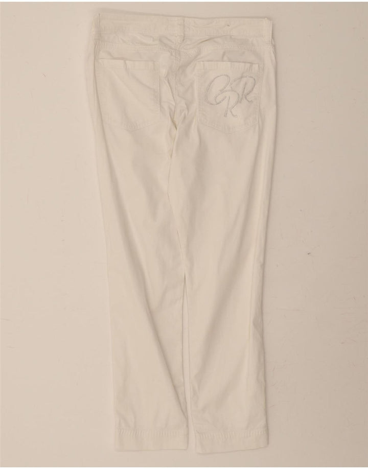 CERRUTI 1881 Womens Slim Cropped Trousers W29 L25 White Cotton Vintage Cerruti 1881 and Second-Hand Cerruti 1881 from Messina Hembry 