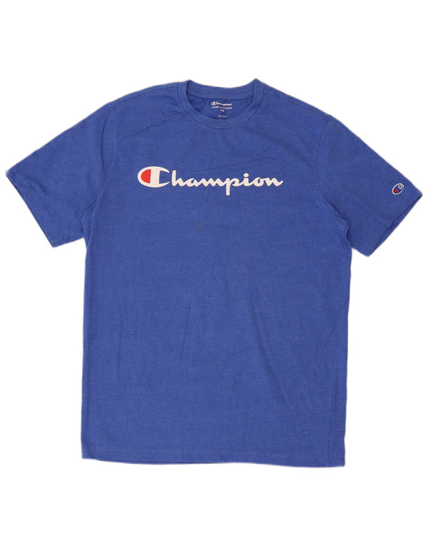 Camiseta Champion Masculina Regular Graphic Top Azul Médio