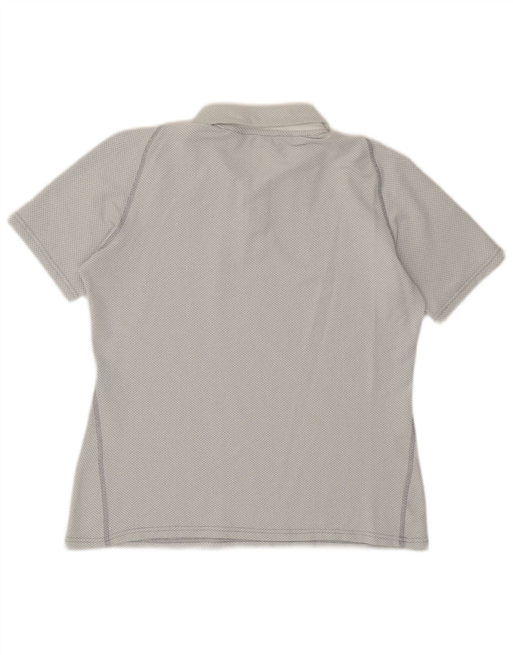 Camisa polo feminina K-WAY UK 14 poliéster cinza médio