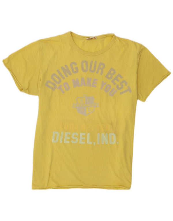 Diesel Camiseta Masculina Graphic Top XL Amarelo