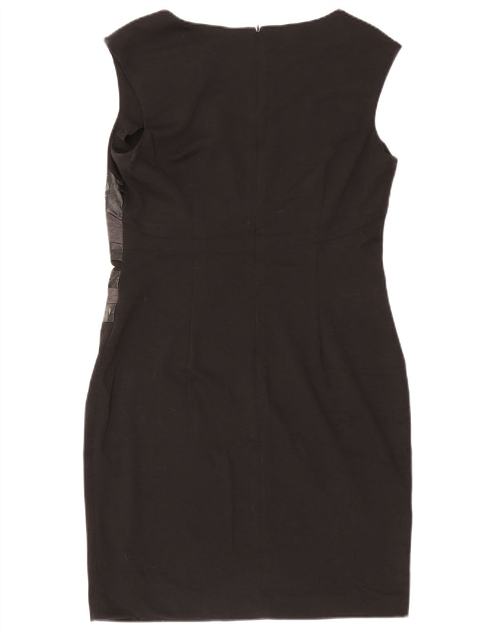 Vestido feminino Calvin Klein sem mangas com bainha US 10 médio preto colorblock