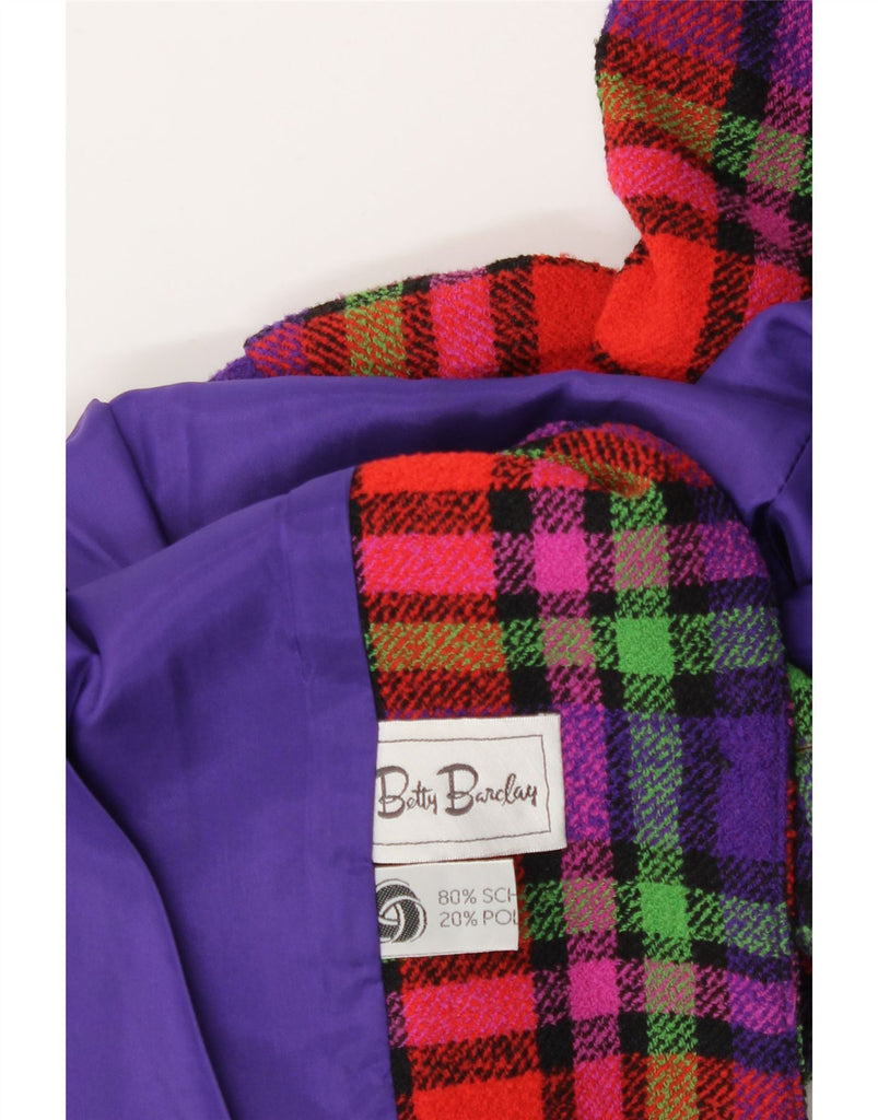 BETTY BARCLAY Womens 4 Button Blazer Jacket UK 14 Medium Multicoloured Vintage Betty Barclay and Second-Hand Betty Barclay from Messina Hembry 