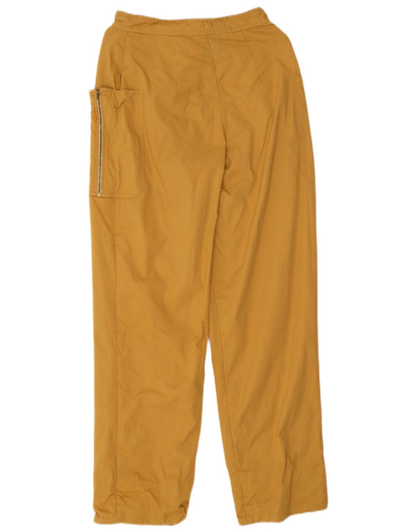 Calça feminina vintage reta casual IT 42 Médio W24 L30 Amarelo