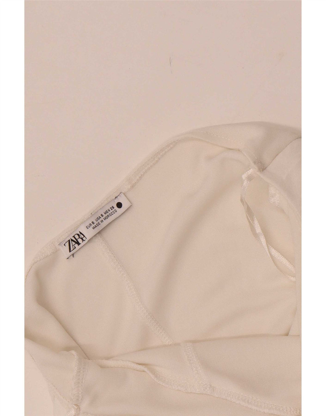 Macacão feminino sem mangas Zara UK 8 pequeno branco