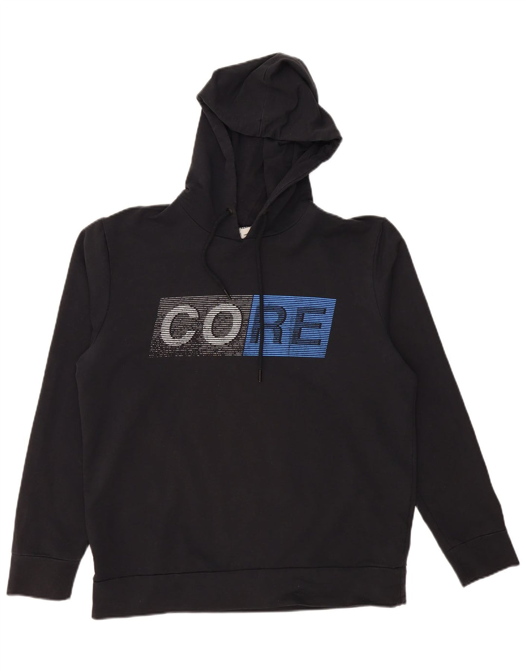 Jumper com capuz gráfico masculino JACK & JONES XL algodão preto