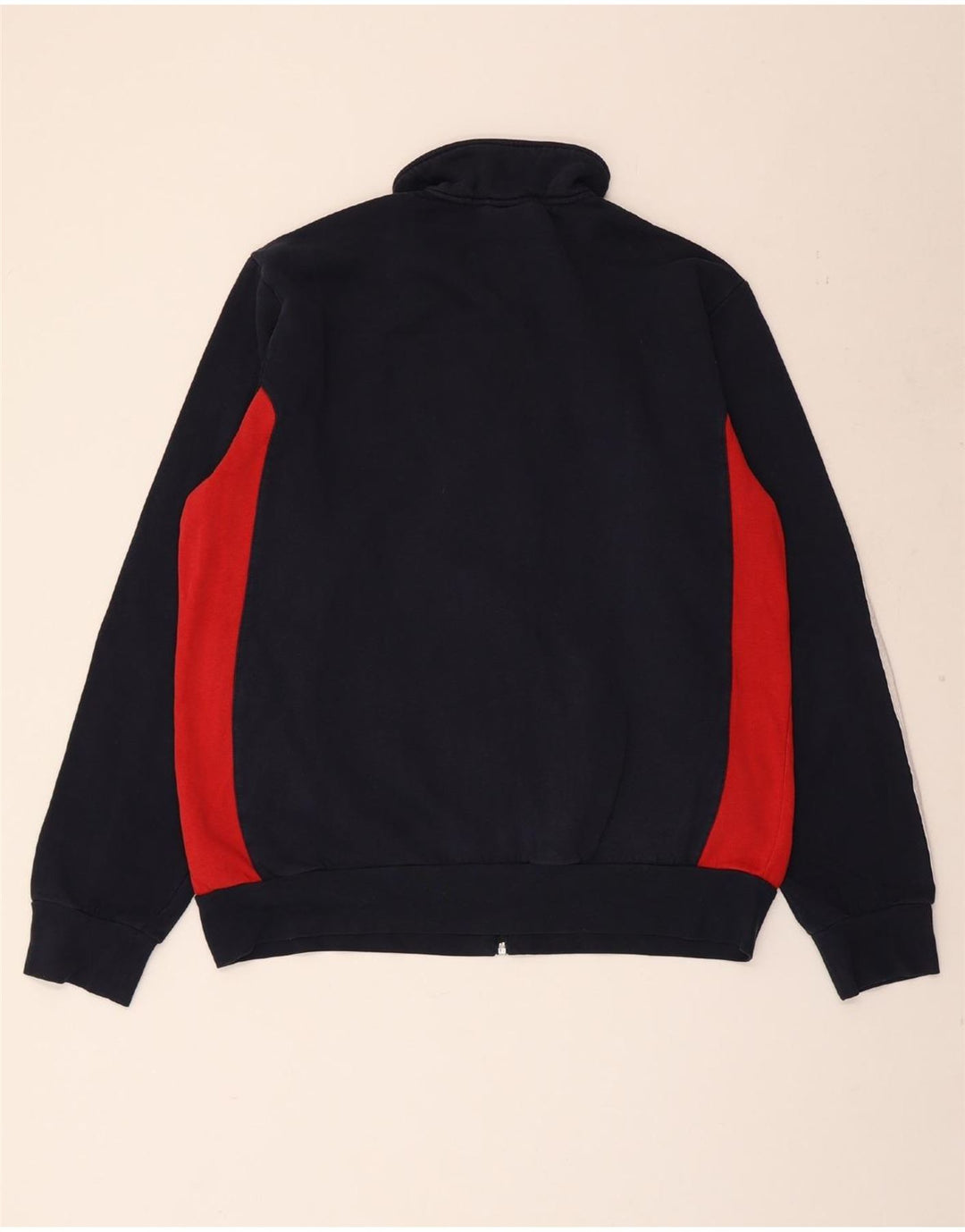 Adidas Mens Tracksuit Top Jacket XL Azul Marinho Colorblock Algodão