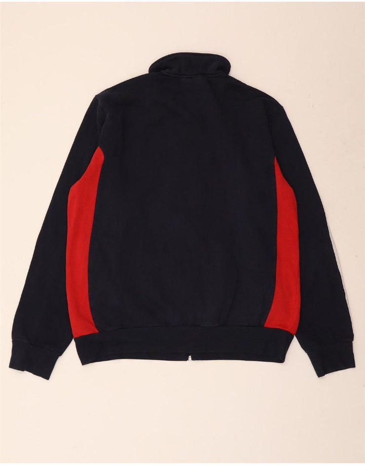 Adidas Mens Tracksuit Top Jacket XL Azul Marinho Colorblock Algodão