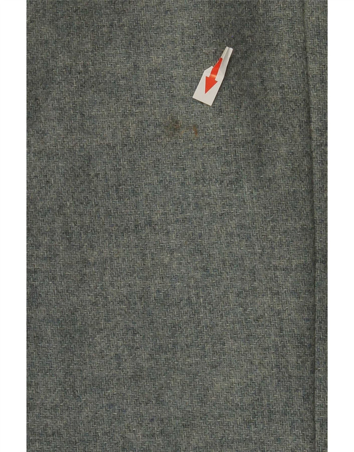 Jaqueta blazer feminina Laura Ashley com 3 botões Reino Unido 16 grande espinha de peixe azul