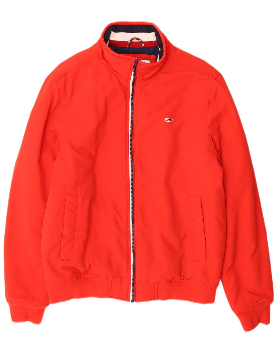 Jaqueta bomber masculina Tommy Hilfiger UK 36 pequena poliamida vermelha
