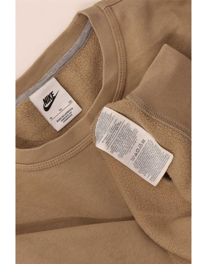 Moletom Nike Masculino Regular Fit Jumper XL Algodão Bege