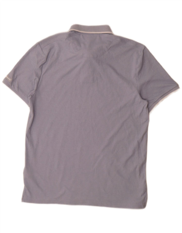 Camisa polo masculina Dkny algodão azul médio