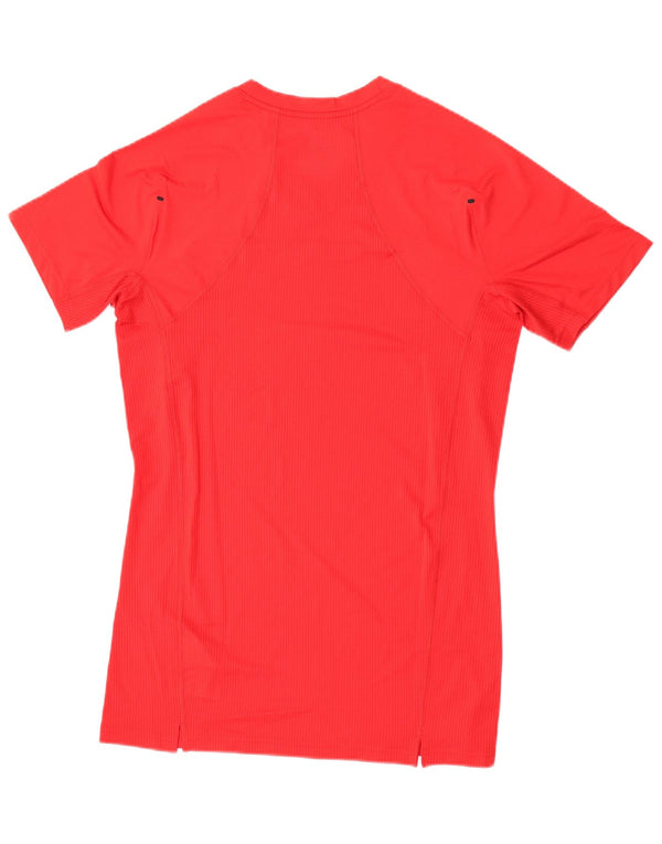 Camiseta de compressão feminina Nike UK 20 2XL poliéster vermelho