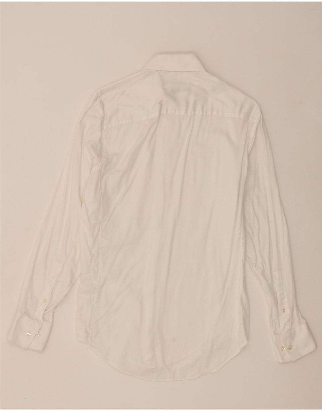 Camisa masculina Calvin Klein Slim Fit tamanho 15 algodão branco médio