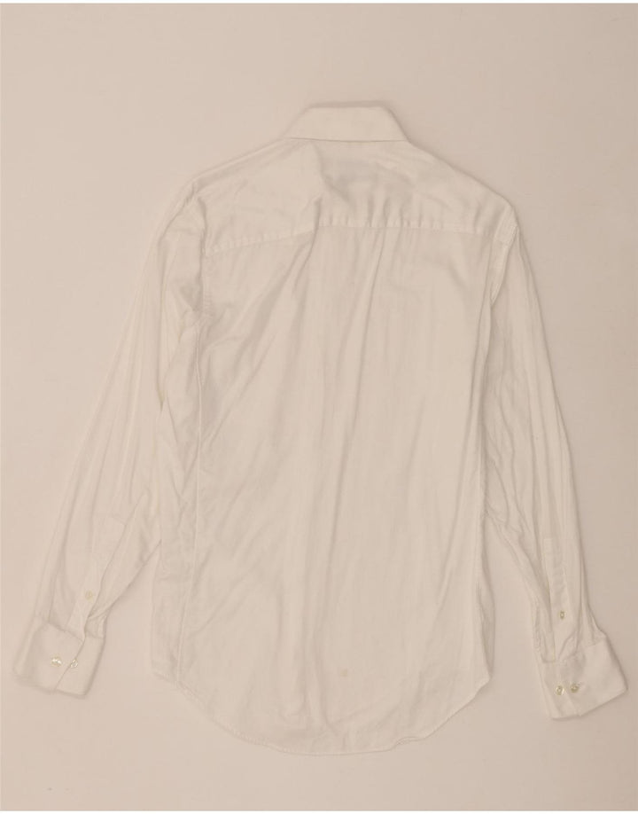 Camisa masculina Calvin Klein Slim Fit tamanho 15 algodão branco médio