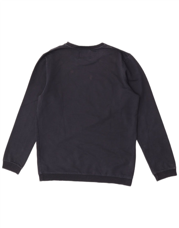 Jack & Jones moletom gráfico masculino jumper grande algodão azul marinho