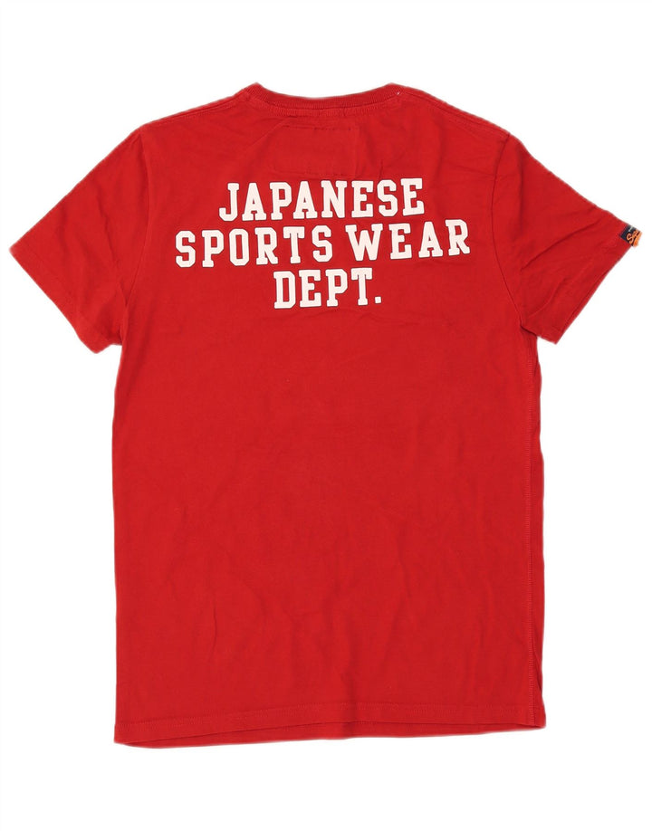 Superdry Camiseta masculina Tigers Graphic Top Médio Algodão Vermelho