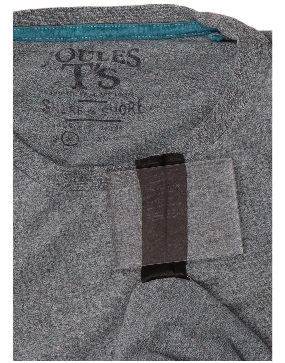 Camiseta masculina Joules Top médio algodão azul