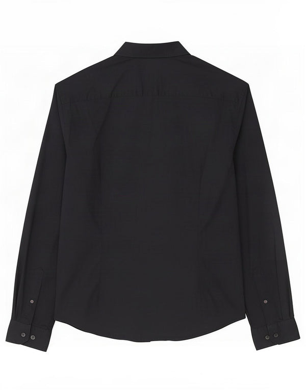 Camisa masculina Esprit de algodão preto médio