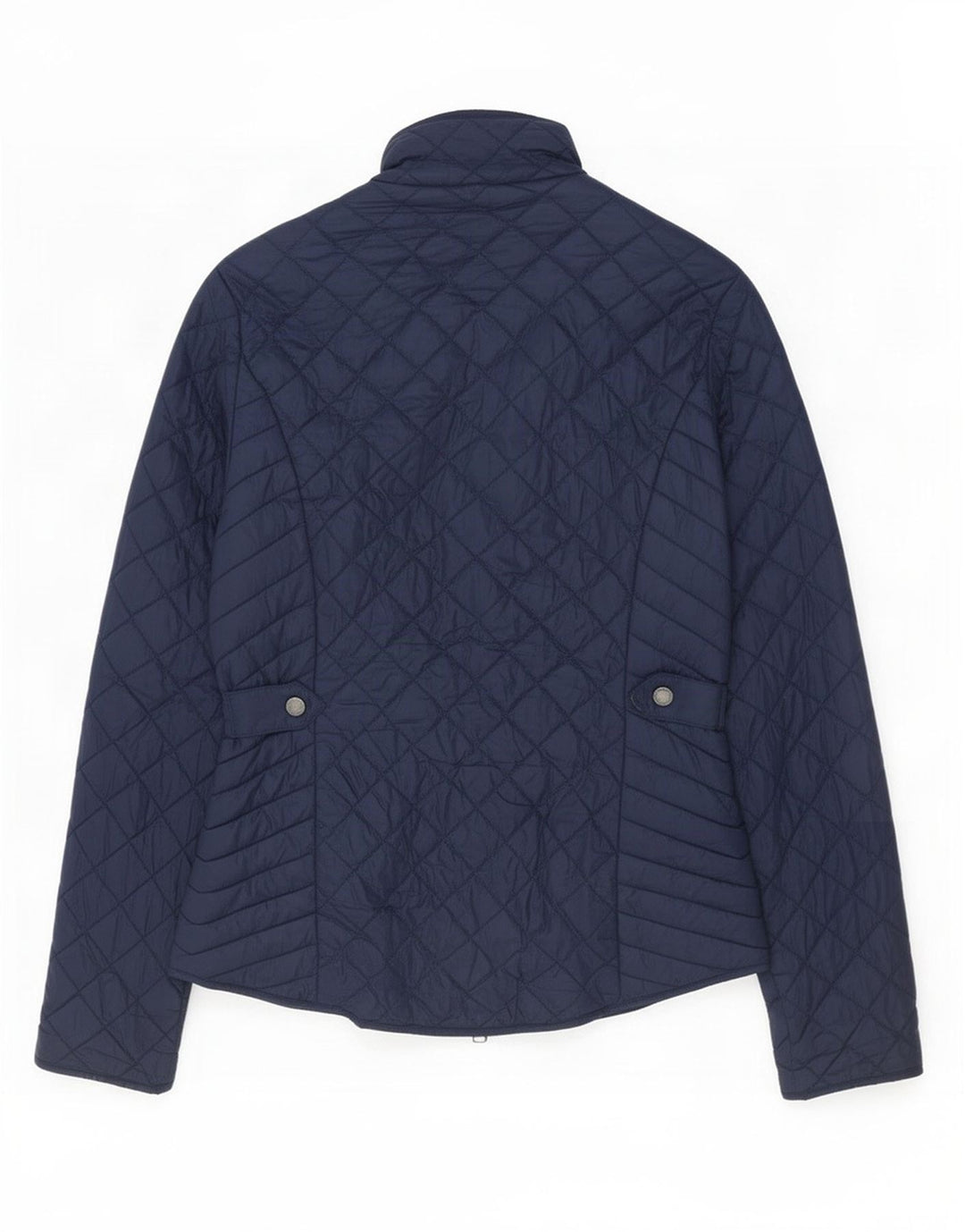 Jaqueta acolchoada feminina Barbour UK 10 pequena azul marinho