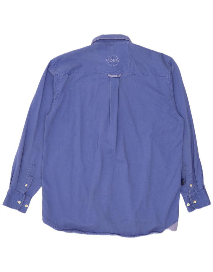 Camisa pulôver masculina Crew Clothing algodão azul médio