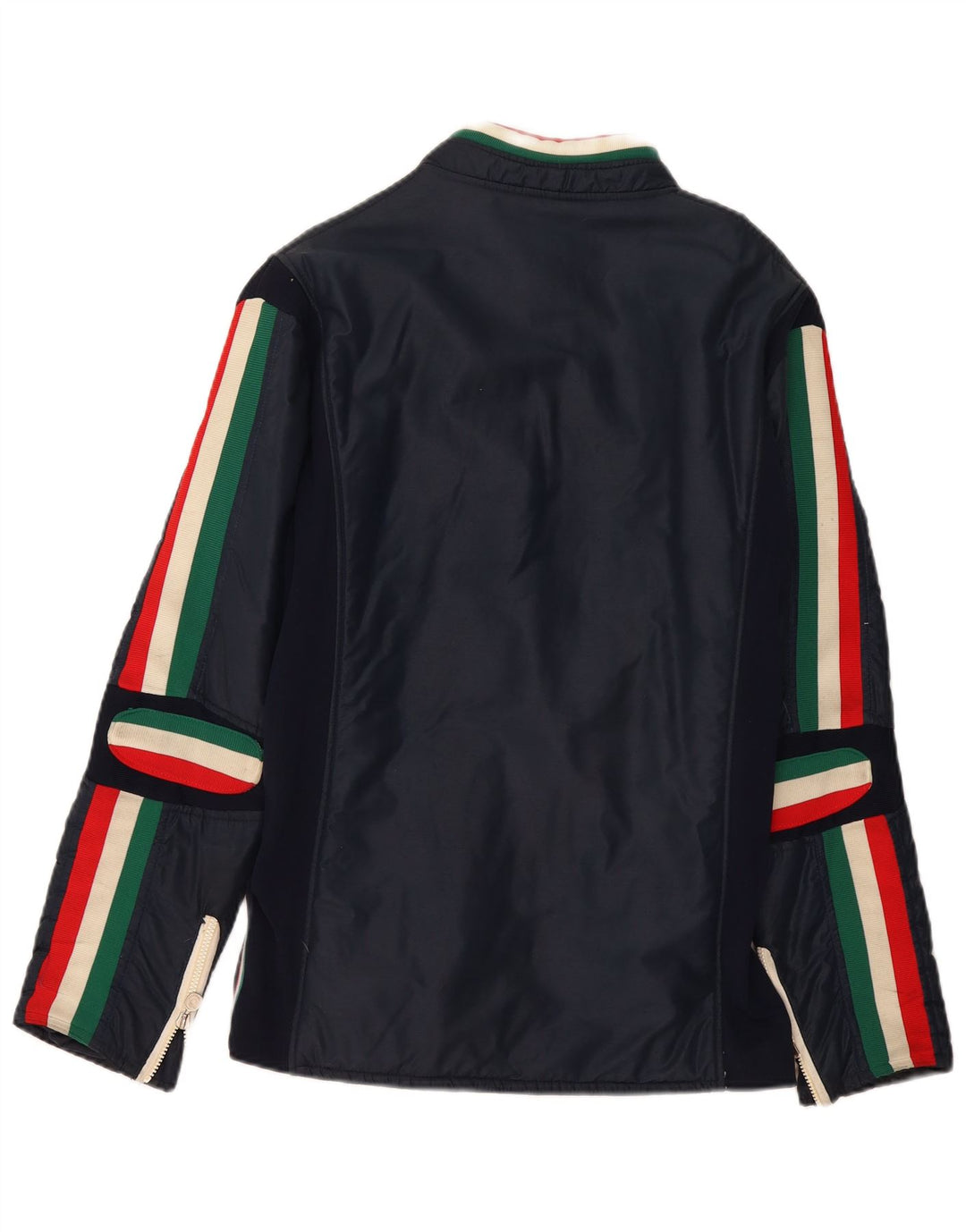 Jaqueta masculina MCROSS Racer UK 38 bloco colorido azul marinho médio