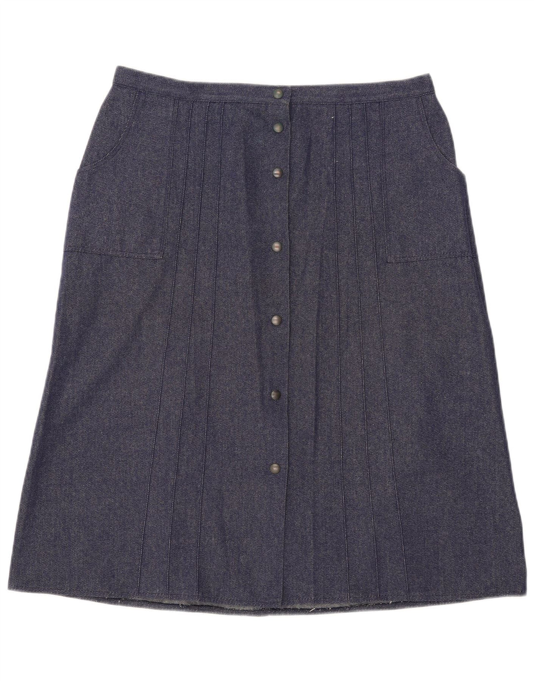 Saia vintage feminina linha A W34 grande azul