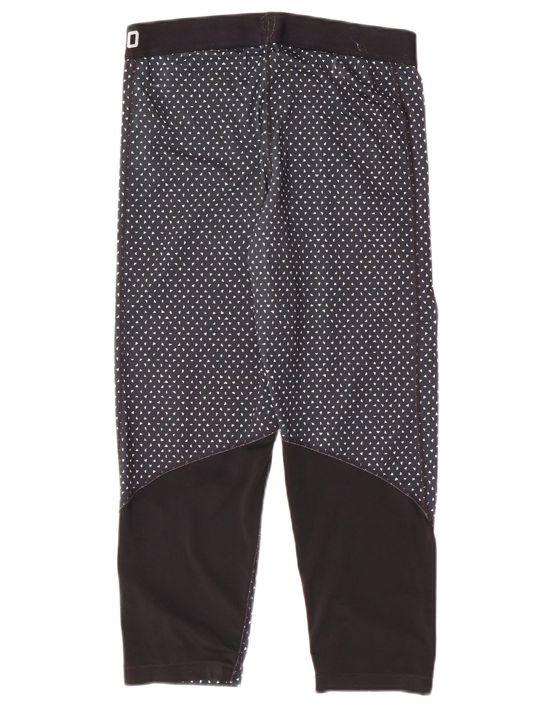 Nike Womens Dri Fit Graphic Leggings UK 14 Grande Azul Marinho Manchado Esportes