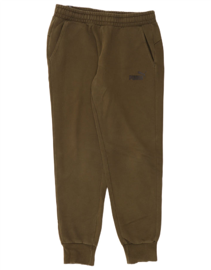 Calça de treino masculina Puma Joggers médio cáqui algodão