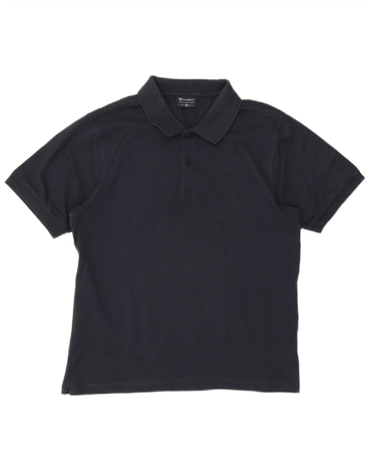 Camisa polo masculina CHAMPION médio algodão azul marinho