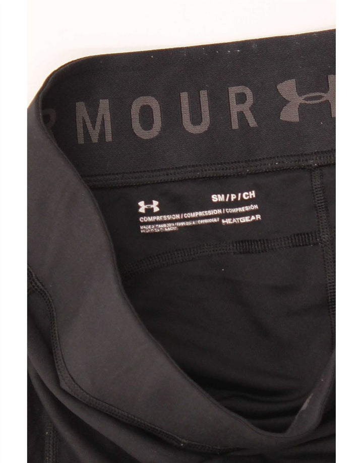 Under Armour Womens Compression Capri Leggings Reino Unido 10 Pequeno Preto