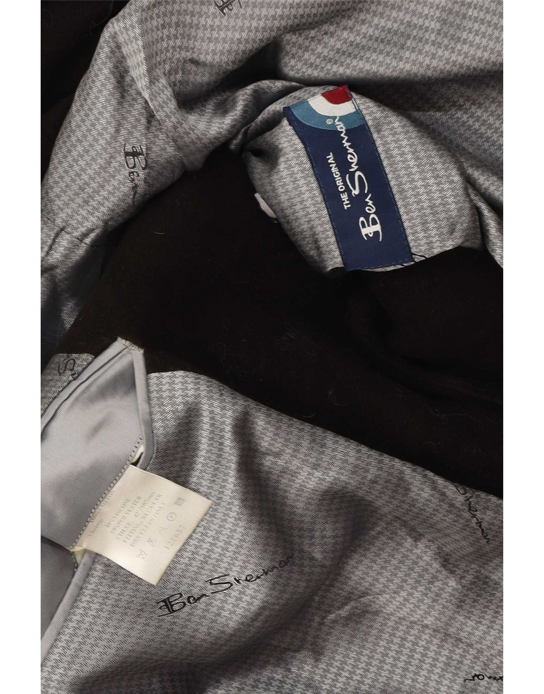Jaqueta blazer masculina de 2 botões Ben Sherman Reino Unido 42 XL algodão marrom