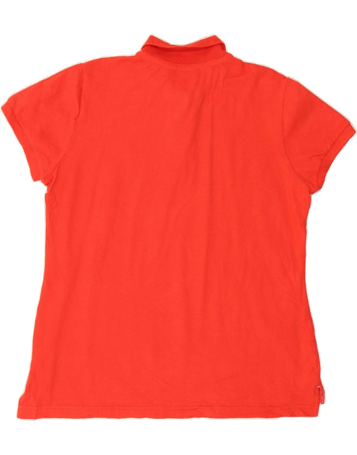 U.S. POLO ASSN. Womens Polo Shirt UK 18 XL Red Cotton Vintage U.S. Polo Assn. and Second-Hand U.S. Polo Assn. from Messina Hembry 