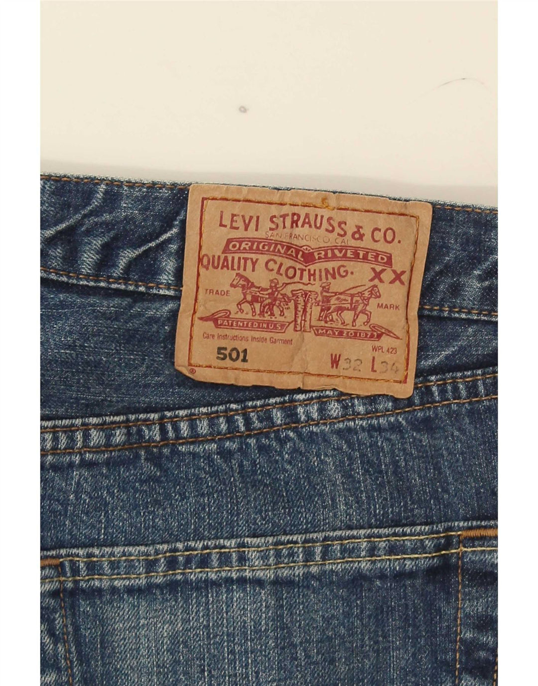Jeans Levis 501 Straight Masculino W32 L34 Azul