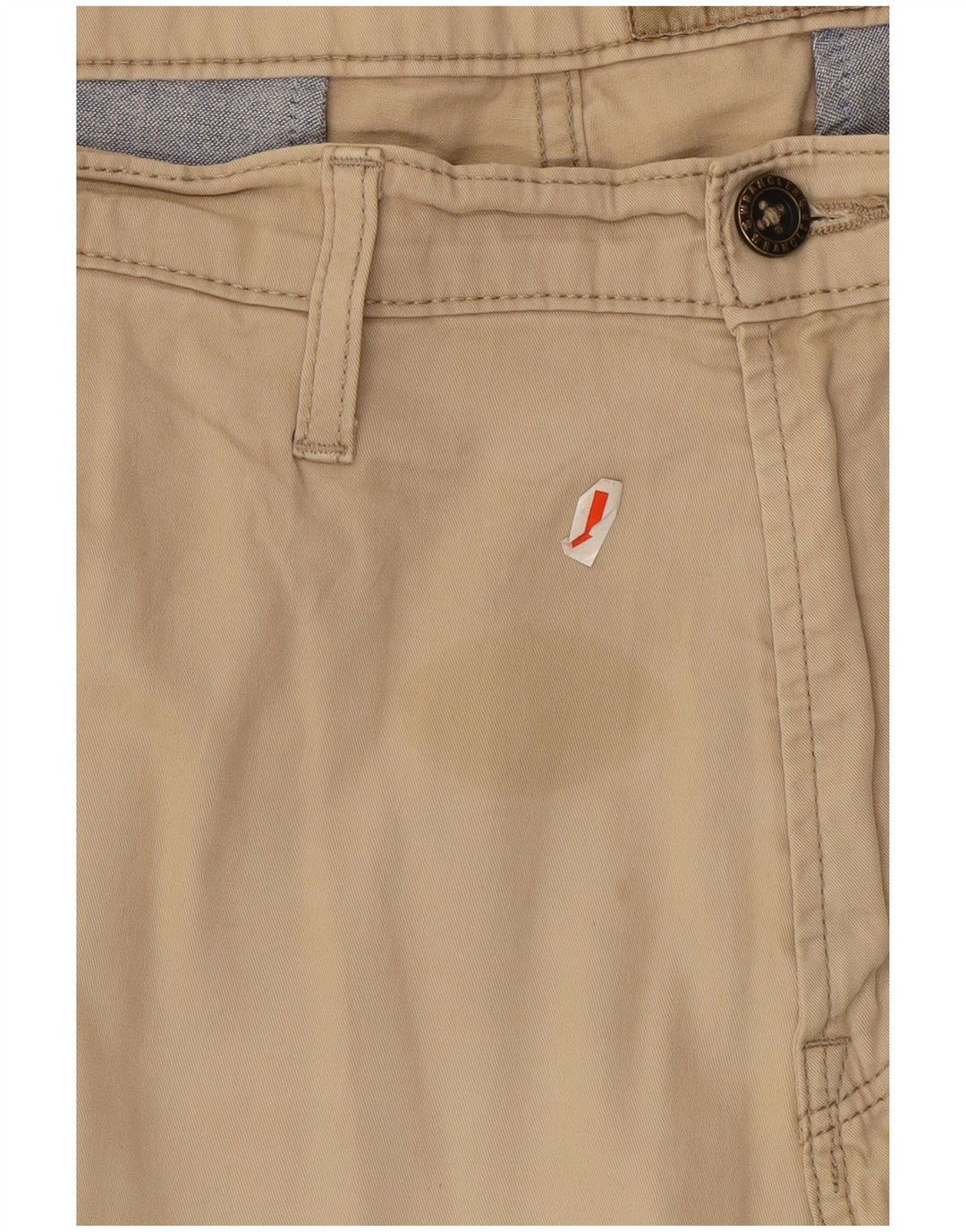 Shorts cargo masculino Wrangler W36 grande algodão bege