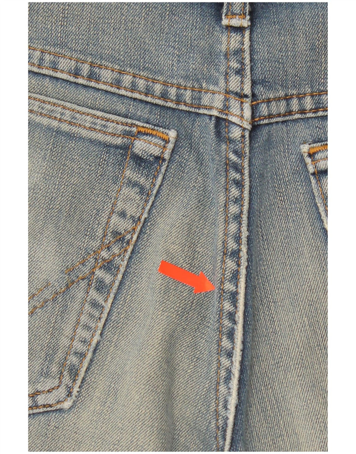 Shorts jeans feminino Wrangler W31 algodão azul médio