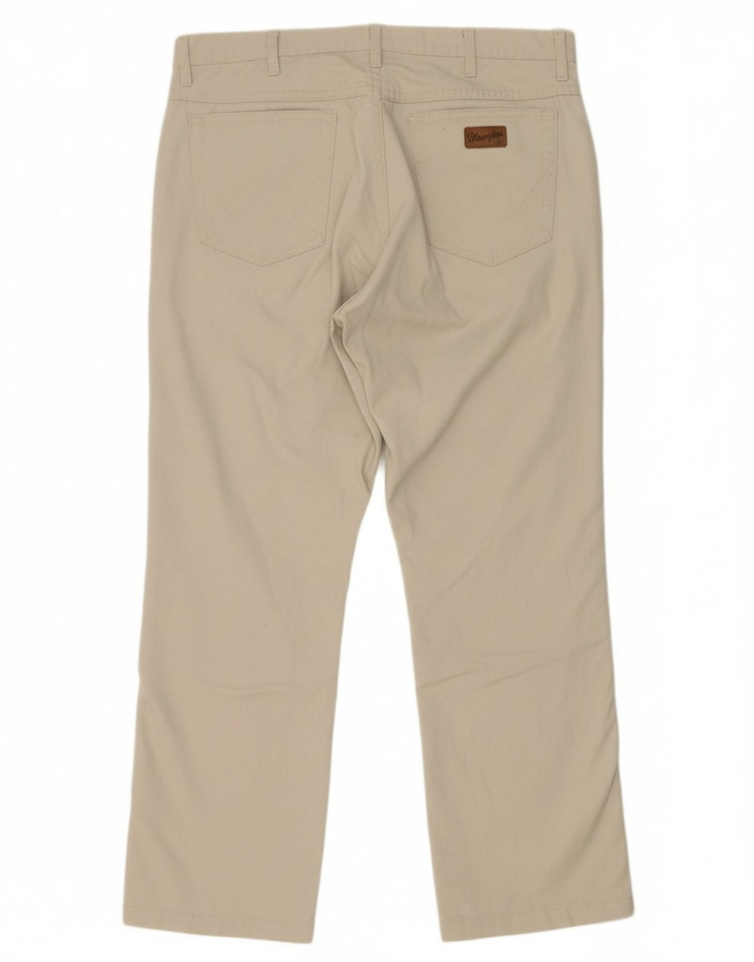 Calça casual reta masculina WRANGLER W36 L32 algodão branco