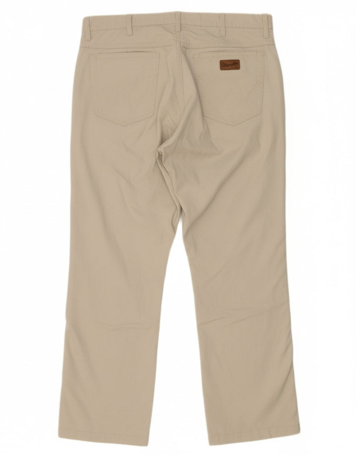 Calça casual reta masculina WRANGLER W36 L32 algodão branco