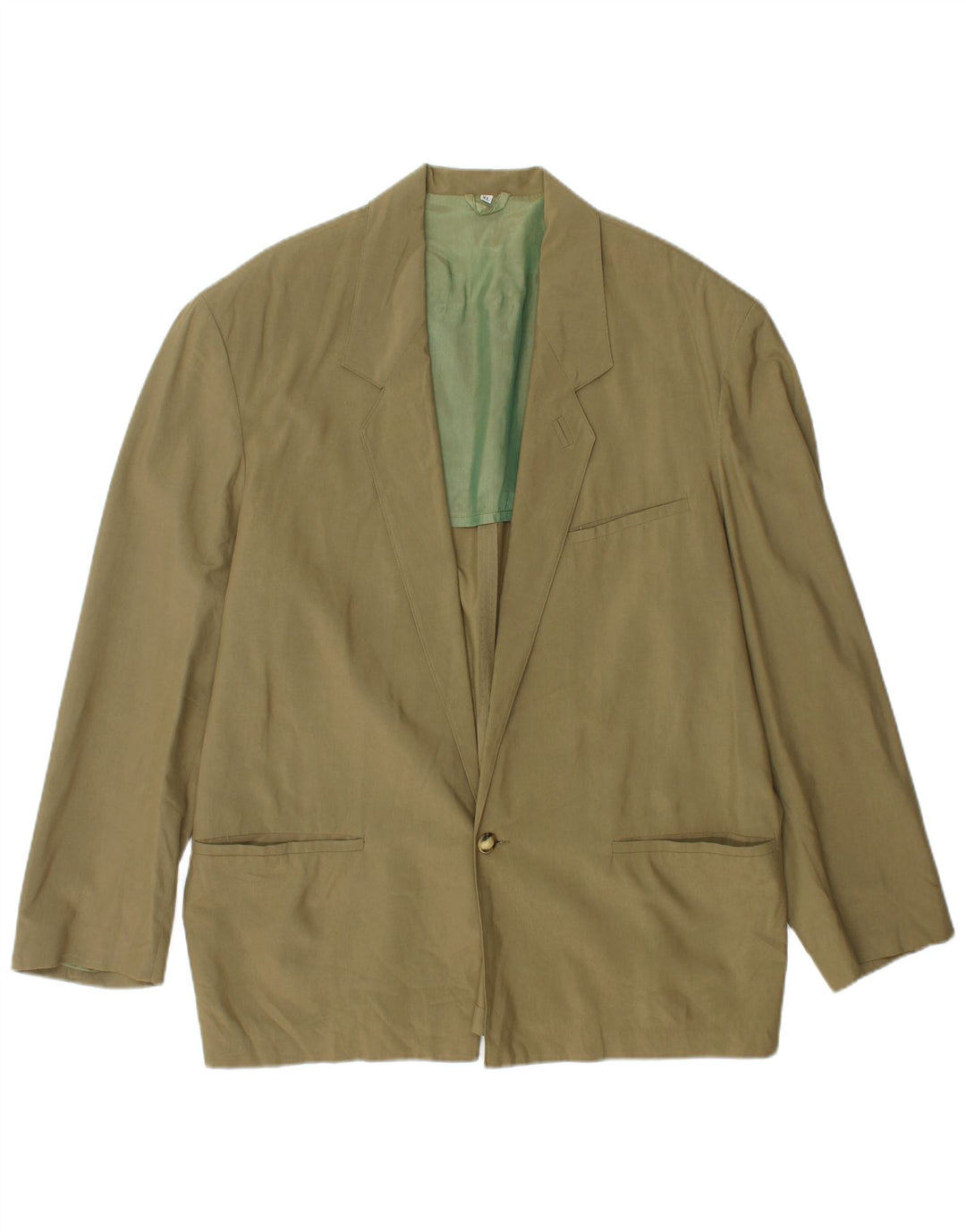 Jaqueta blazer masculina LEGEND com 1 botão Reino Unido 42 XL cáqui