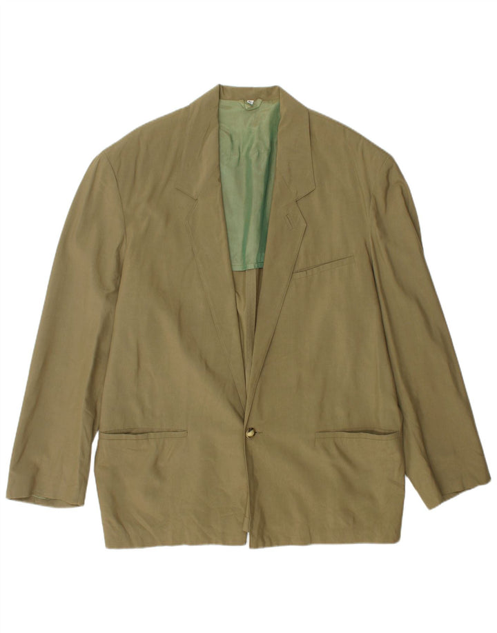 Jaqueta blazer masculina LEGEND com 1 botão Reino Unido 42 XL cáqui