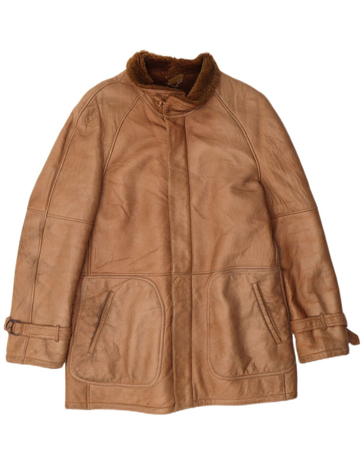 Jaqueta Sherpa masculina GIMO'S IT 52 grande marrom