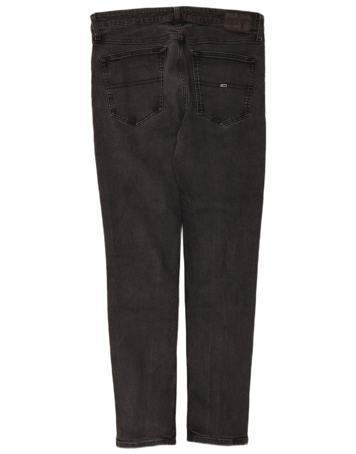 Tommy Hilfiger Masculino Slim Jeans W36 L30 Algodão Preto