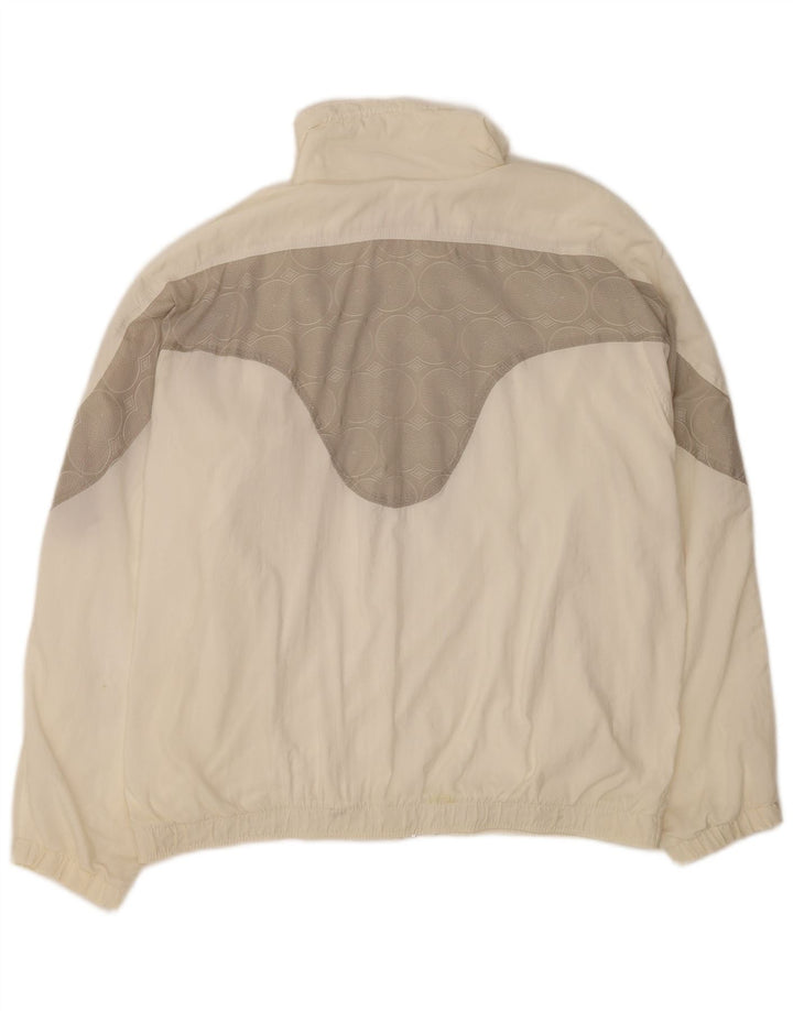 Ellesse Womens Tracksuit Top Jacket UK 18 XL branco colorblock