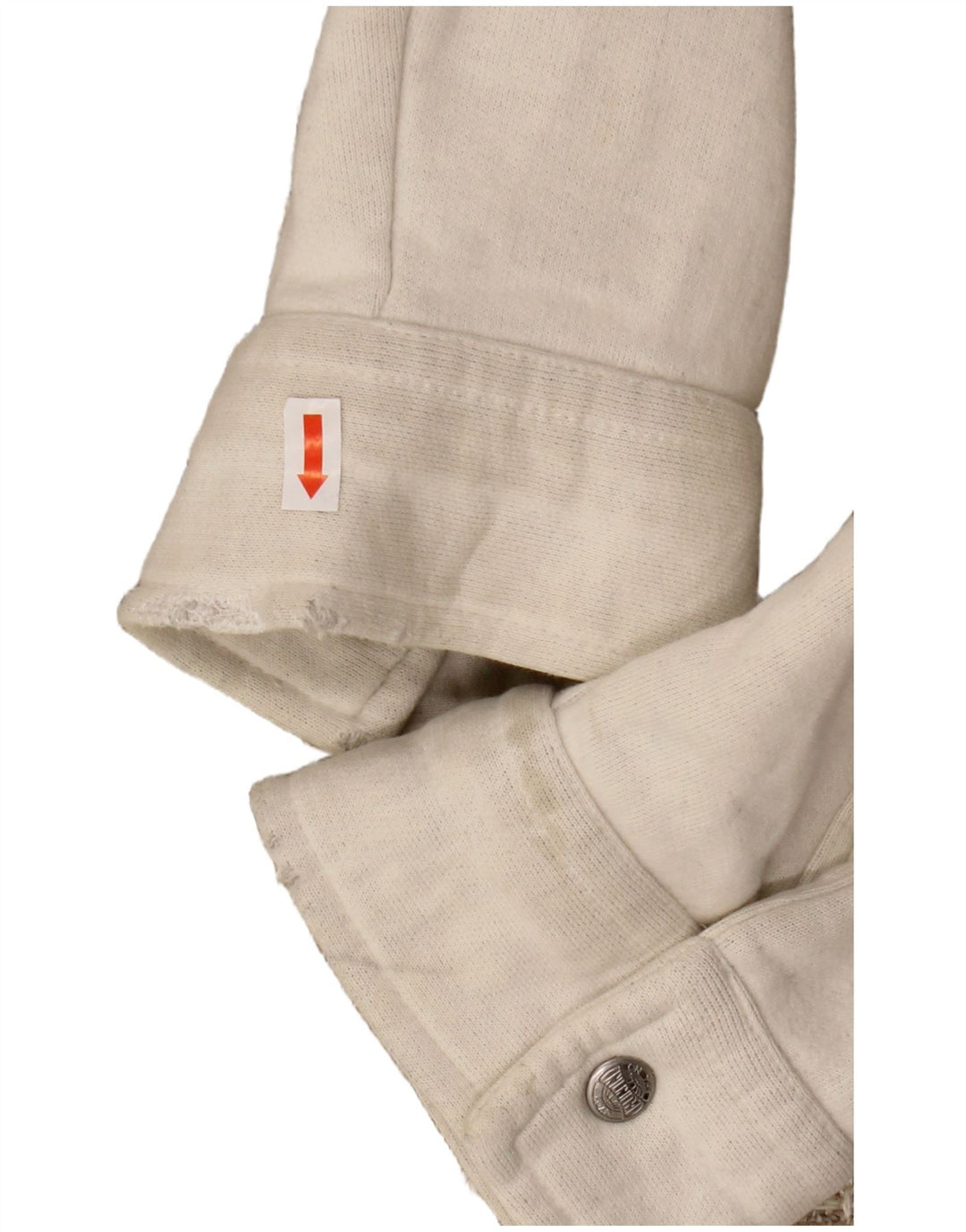 Jaqueta bomber gráfica masculina VINTAGE UK 44 2XL lã listrada bege