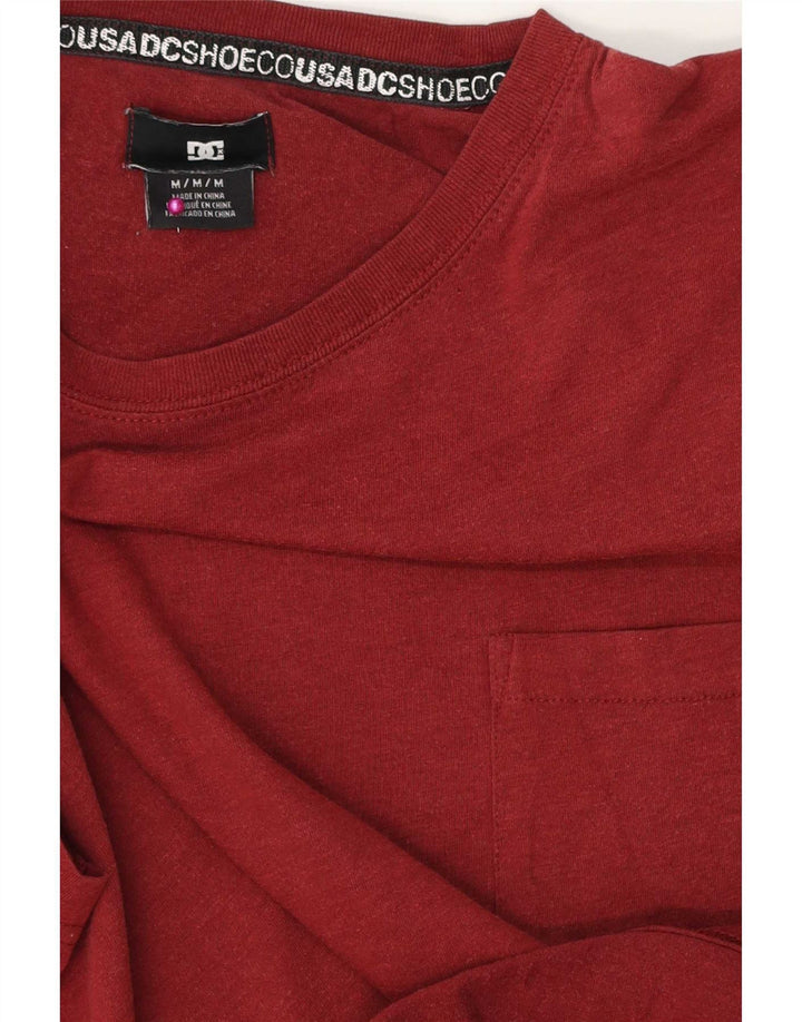 Camiseta masculina DC Top Médio Borgonha