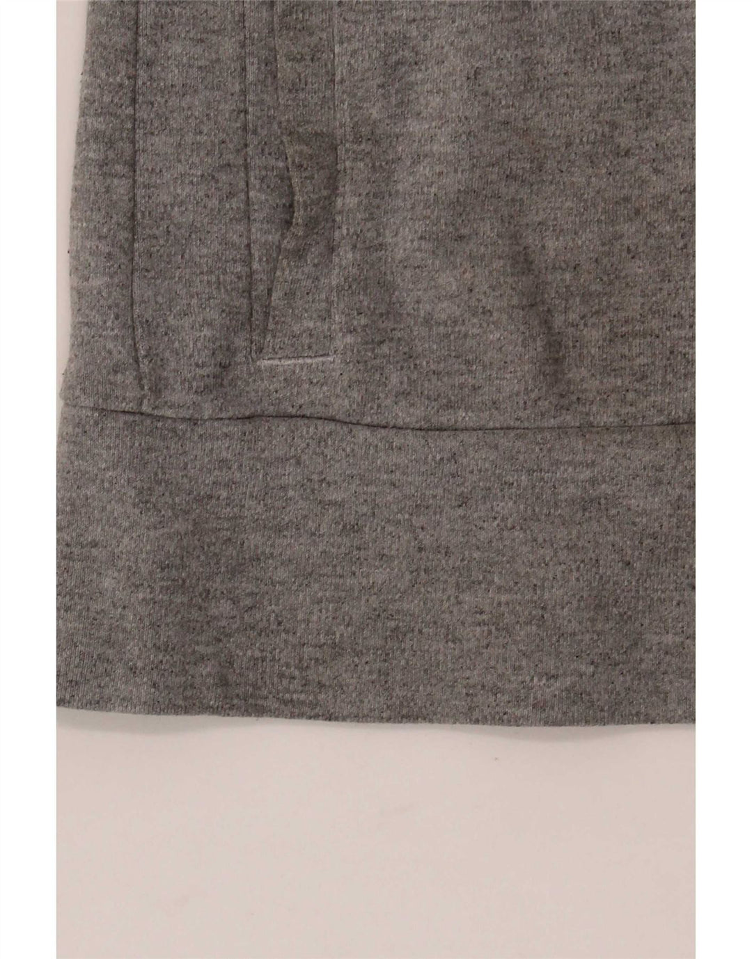 Adidas Womens Regular Fit Tracksuit Top Jacket UK 8 Pequeno Cinza Algodão