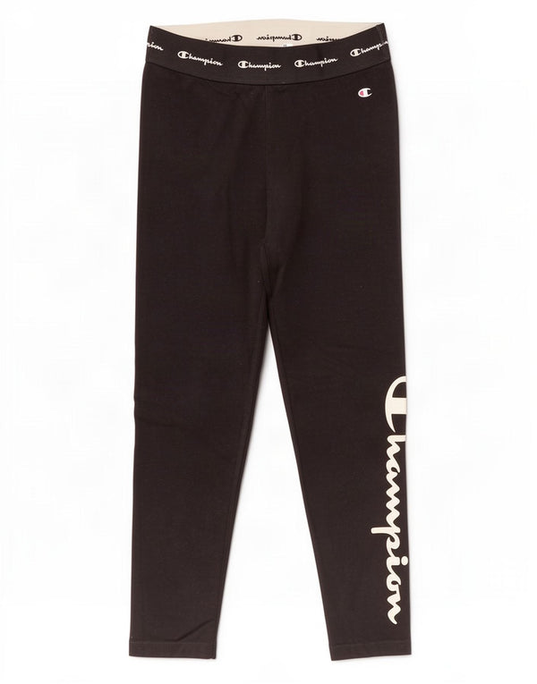 Leggings femininos Champion UK 12 algodão preto médio