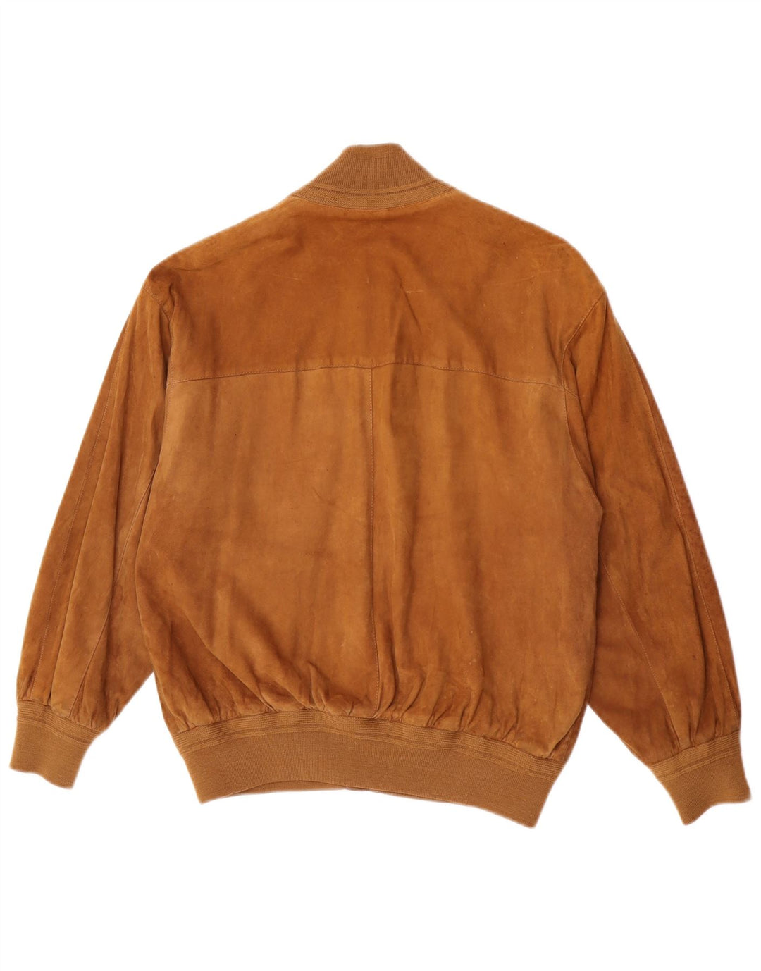 Jaqueta bomber de camurça feminina vintage UE 38 marrom médio retrô